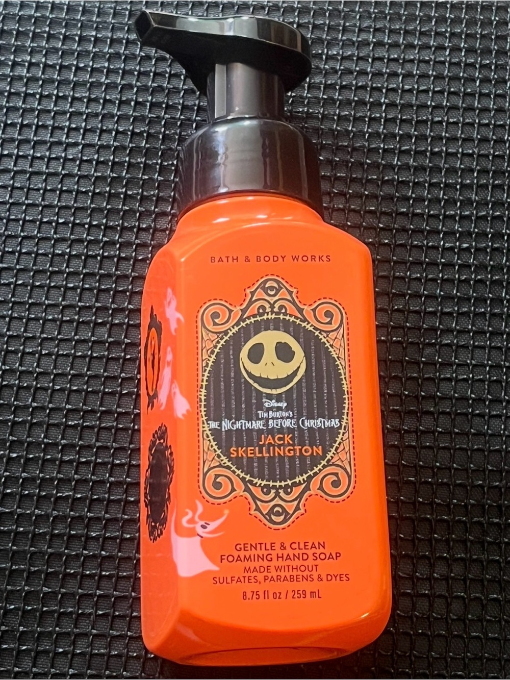 Bath & Body Works Jack Skellington Foaming Hand Soap - Orange & Black